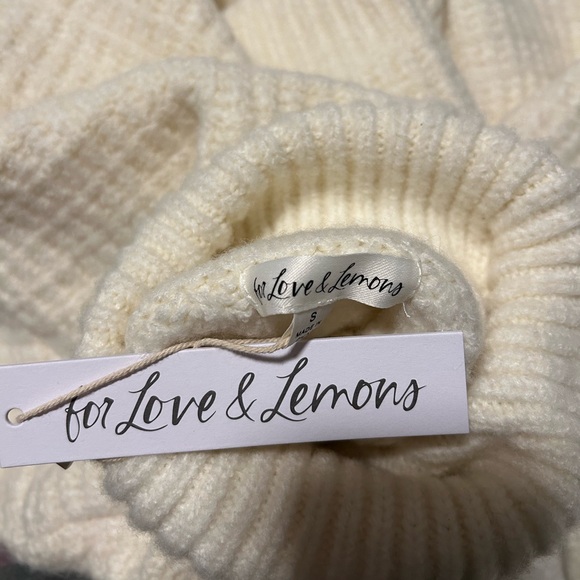 For Love and Lemons Cream Turtleneck Sweater - Picture 3 of 3